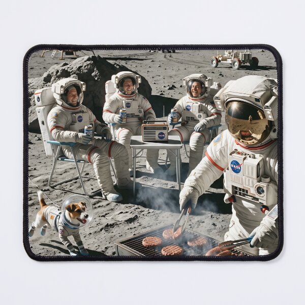 Item preview, Grilling on the moon designed and sold by WiseBow.