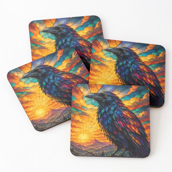 Item preview, Glass Raven Sunrise designed and sold by DrizzyV.