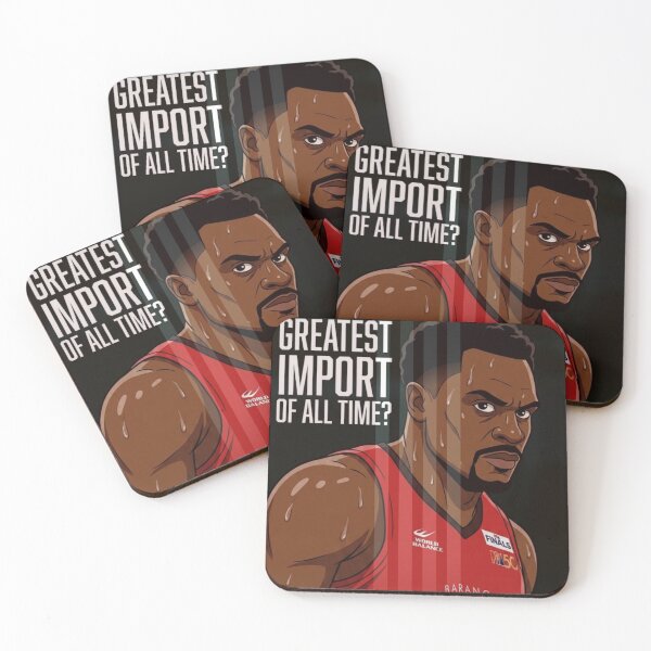 Item preview, Greatest Import of All Time Basketball Poster designed and sold by Swiss Pam Studio.
