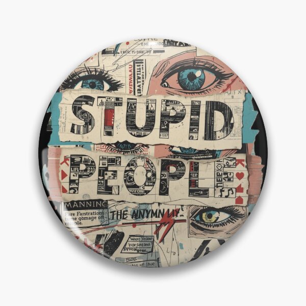 Item preview, Stupid People Grunge Collage Zine Aesthetic Punk Art designed and sold by ConfuseLab Alt.