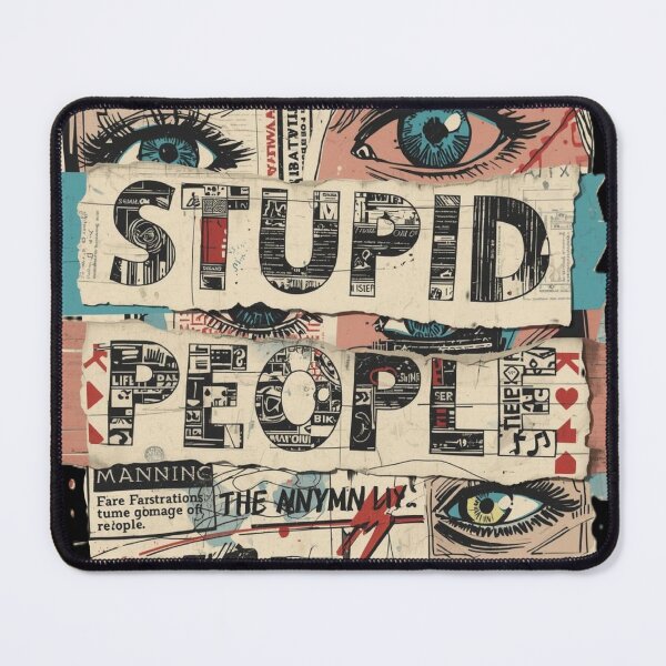 Item preview, Stupid People Grunge Collage Zine Aesthetic Punk Art designed and sold by ConfuseLab Alt.