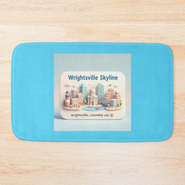 Item preview, Skyline Label  Label Text WRIGHTSVILLE, COLUMBIA USA ??  designed and sold by PaintMeWorld.