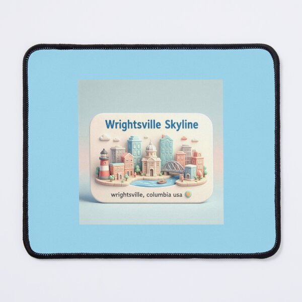 Item preview, Skyline Label  Label Text WRIGHTSVILLE, COLUMBIA USA ??  designed and sold by PaintMeWorld.