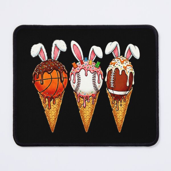 Item preview, Melting Sports Ice Cream Cones with Bunny Ears Funny Easter designed and sold by allistermariam.