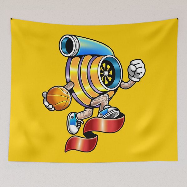 Item preview, Cool Cartoon Turbo Charger Basketball Player Illustration designed and sold by Lexkon Liu's art.
