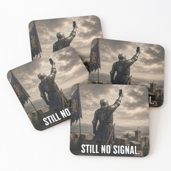 Item preview, Still No Signal Medieval Knight Meme designed and sold by S06PMarketing.