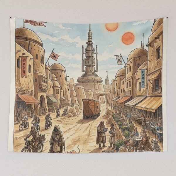 Item preview, Poster visit the tatooine designed and sold by carlessuitton.