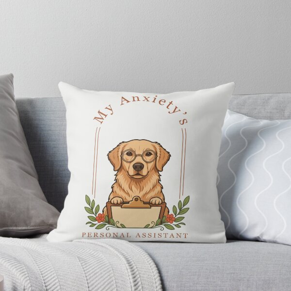 Item preview, Funny Golden Retriever My Anxietys Personal Assistant designed and sold by Paw-Soul.
