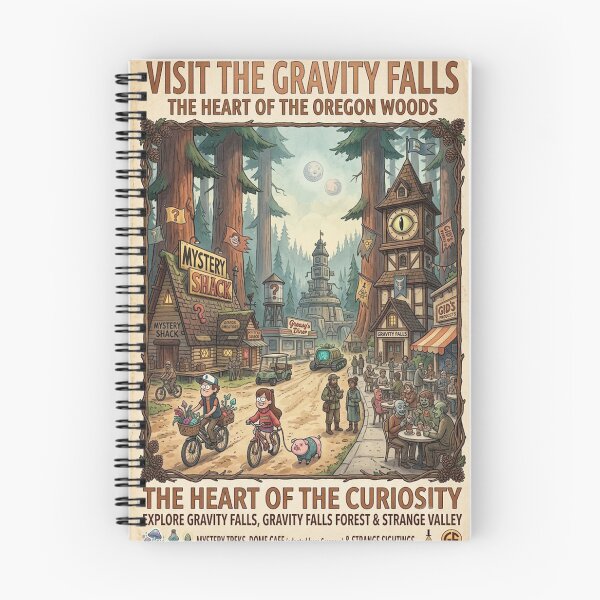 Item preview, Poster visit the gravity falls designed and sold by carlessuitton.