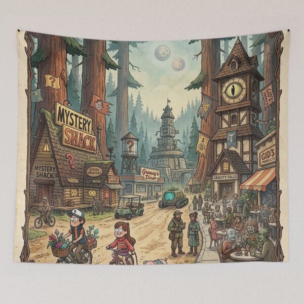 Item preview, Poster visit the gravity falls designed and sold by carlessuitton.
