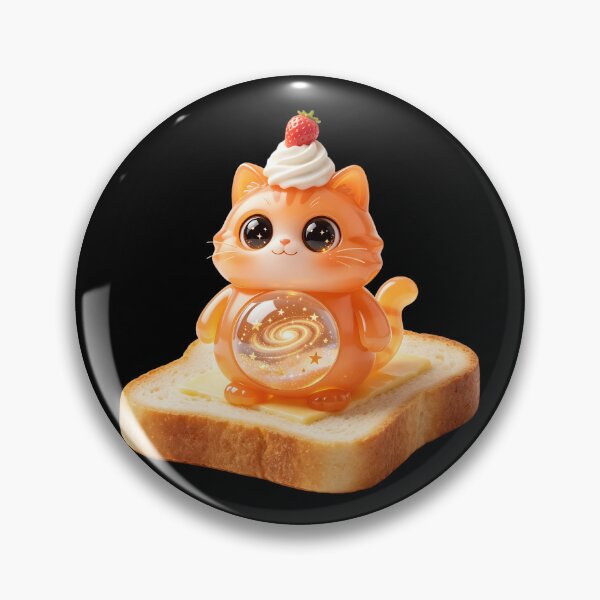 Item preview, Emerald Cat - Strawberry Toast: The Starry Breakfast Loaf designed and sold by ABYSSLAB.