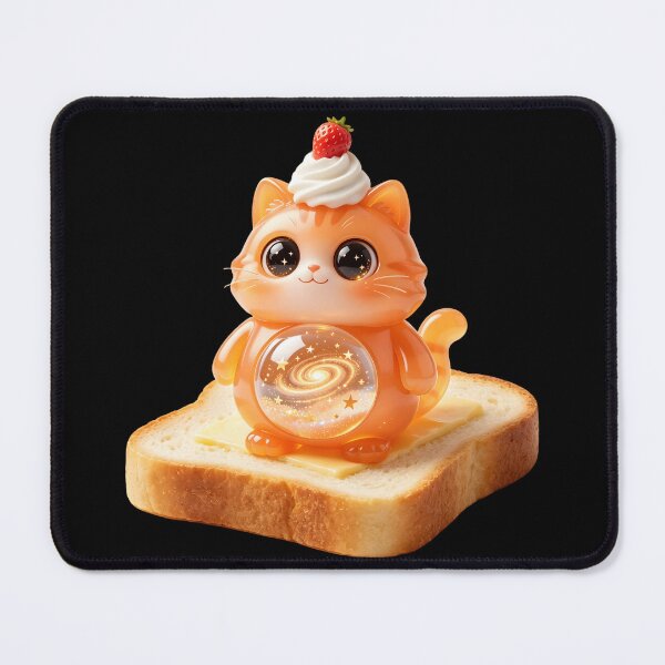 Item preview, Emerald Cat - Strawberry Toast: The Starry Breakfast Loaf designed and sold by ABYSSLAB.