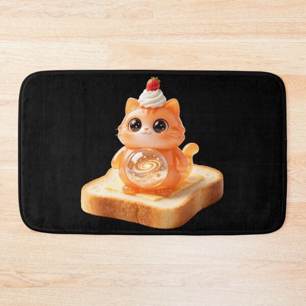 Item preview, Emerald Cat - Strawberry Toast: The Starry Breakfast Loaf designed and sold by ABYSSLAB.