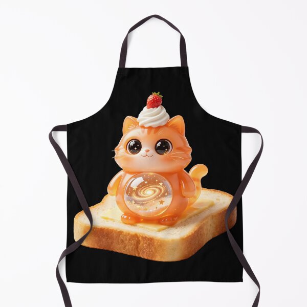 Item preview, Emerald Cat - Strawberry Toast: The Starry Breakfast Loaf designed and sold by ABYSSLAB.