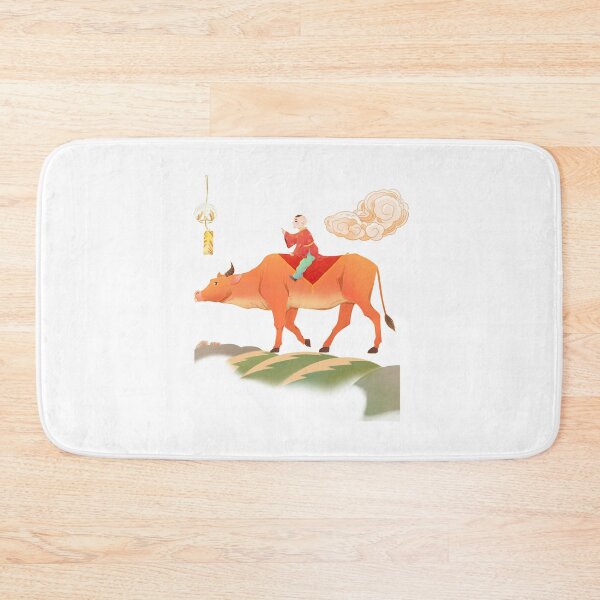 Item preview, Cute Traditional Eastern Illustration – Child Riding Ox Aesthetic Art | Soft Vintage Cultural Design designed and sold by Emianartstudio.
