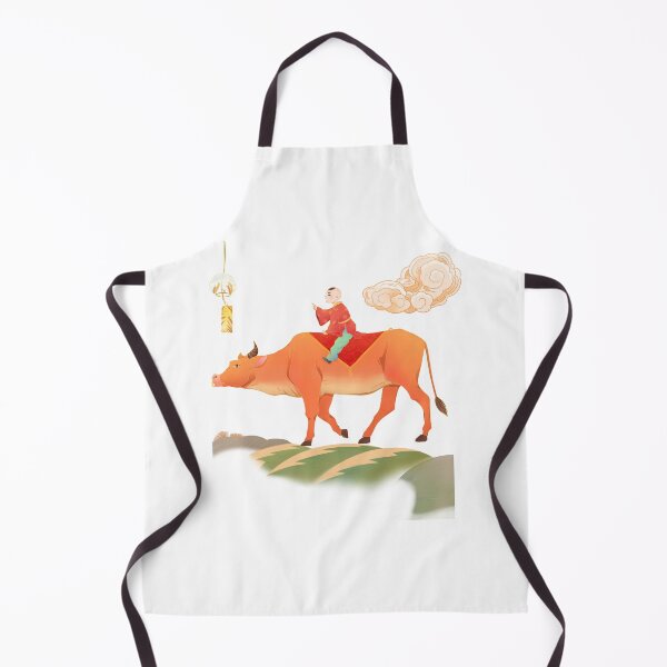Item preview, Cute Traditional Eastern Illustration – Child Riding Ox Aesthetic Art | Soft Vintage Cultural Design designed and sold by Emianartstudio.