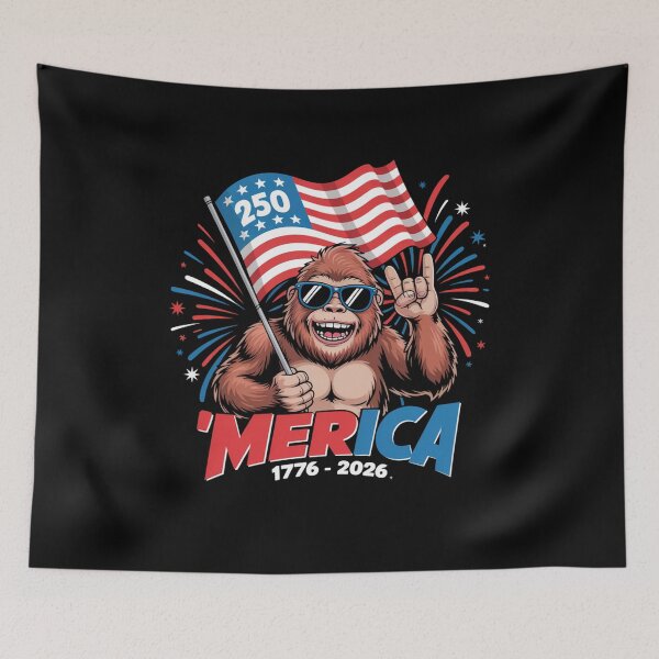 Item preview, Bigfoot Merica American 1776 2026 250th Patriotic July 4th designed and sold by sailorjessiArt.