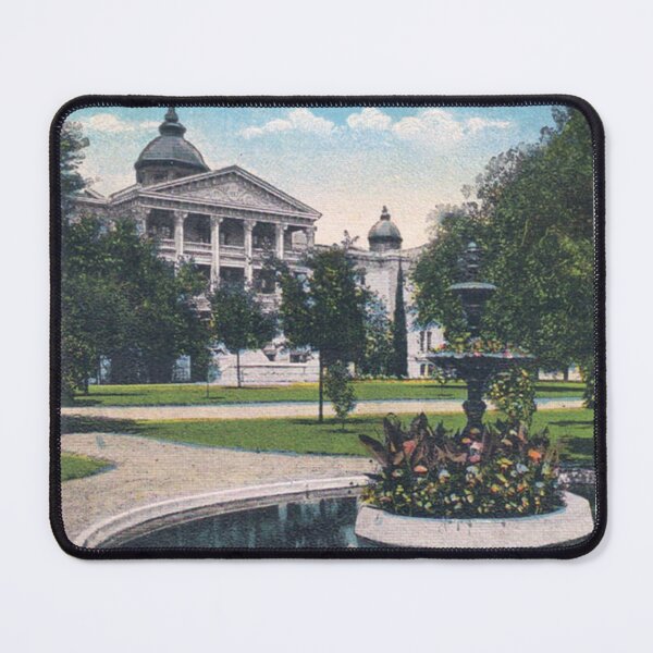 Item preview, Austin State Hospital Original Vintage Postcard – Scene at the Insane Asylum Fountain designed and sold by GhostlyWorld.