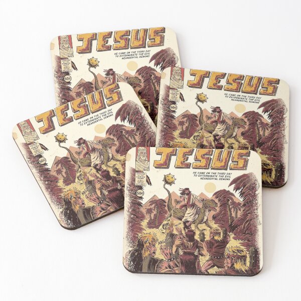Item preview, Poster jurassic jesus painting designed and sold by merlinesalibel.