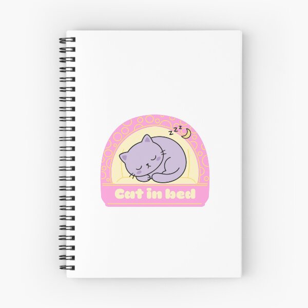 Item preview, Cute Sleeping Cat in Bed Retro Kawaii designed and sold by Cafya.