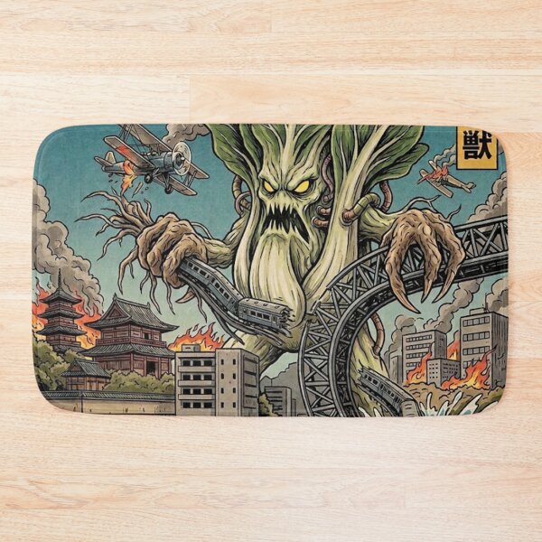Item preview, Poster the broccozilla attack the city designed and sold by merlinesalibel.