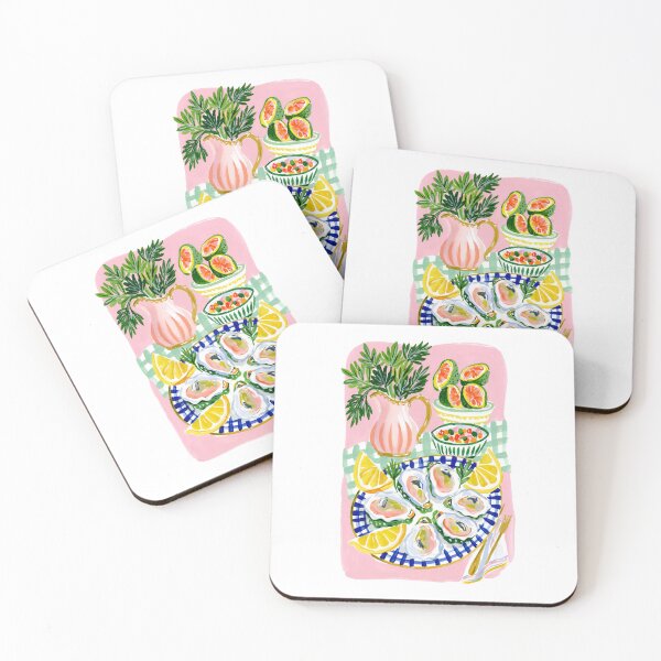 Item preview, Coastal Oyster Feast Watercolor designed and sold by junkydotcom.