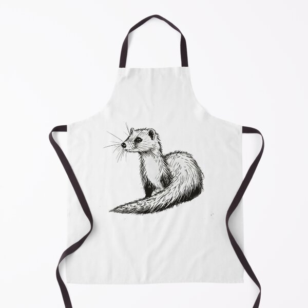 Item preview, Detailed Ferret Drawing Vintage Pencil Sketch Art designed and sold by DesignByNoir.