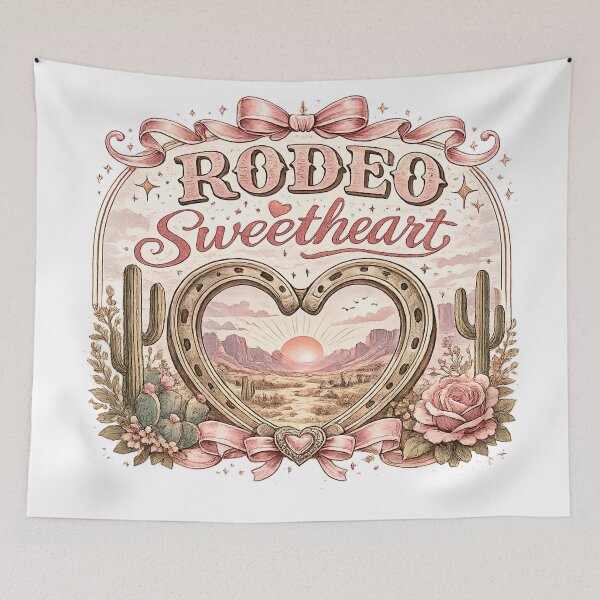 Item preview, Rodeo sweetheart with desert blooms designed and sold by Side Quest Co..