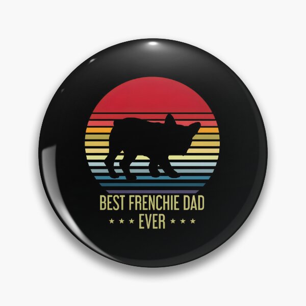 Item preview, Best Frenchie Dad Ever Retro Sunset Dog Dad designed and sold by SoyLamderma.