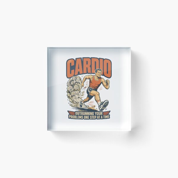 Item preview, Cardio Funny Sarcastic Vintage Gym Humor designed and sold by journeyengine.