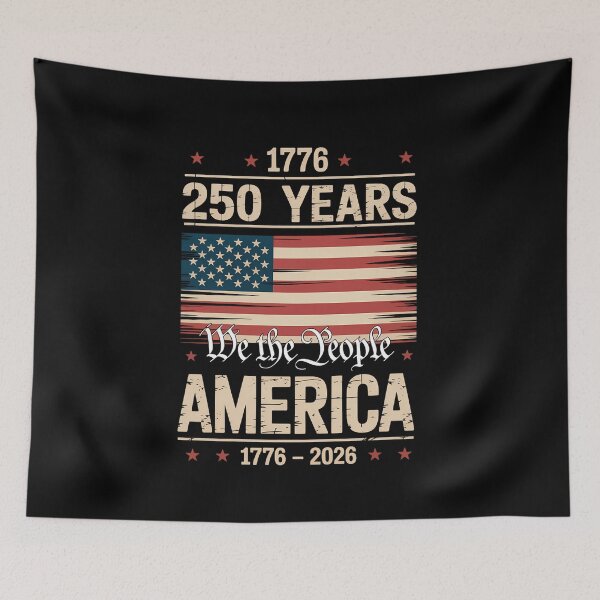 Item preview, Flag 250 Years American 1776 2026 250th USA Birthday designed and sold by sailorjessiArt.