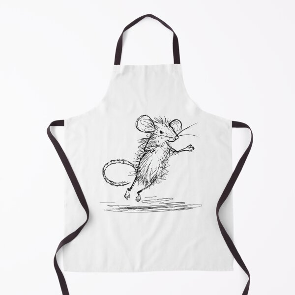 Item preview, Cute Jumping Mouse Playful Pencil Sketch Art designed and sold by DesignByNoir.