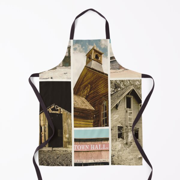 Item preview, Collage fotográfico de pueblos fantasmas y edificios abandonados del Viejo Oeste designed and sold by GhostlyWorld.