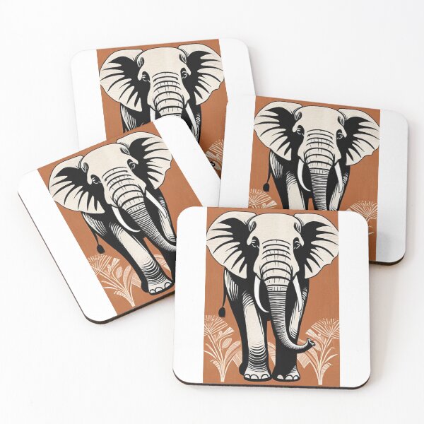 Item preview, Art - Abstract Elephant, Afro-Kinetic Aesthetic designed and sold by DoodyPets.