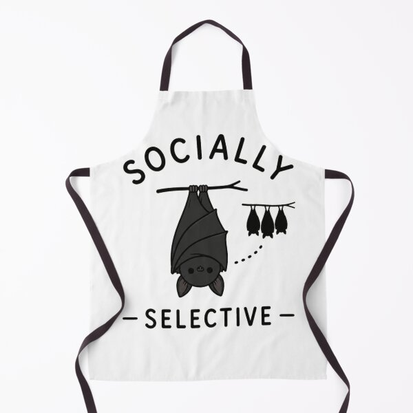 Item preview, Socially Selective – Cute Bat Introvert Humor Design designed and sold by MotylekAnia.
