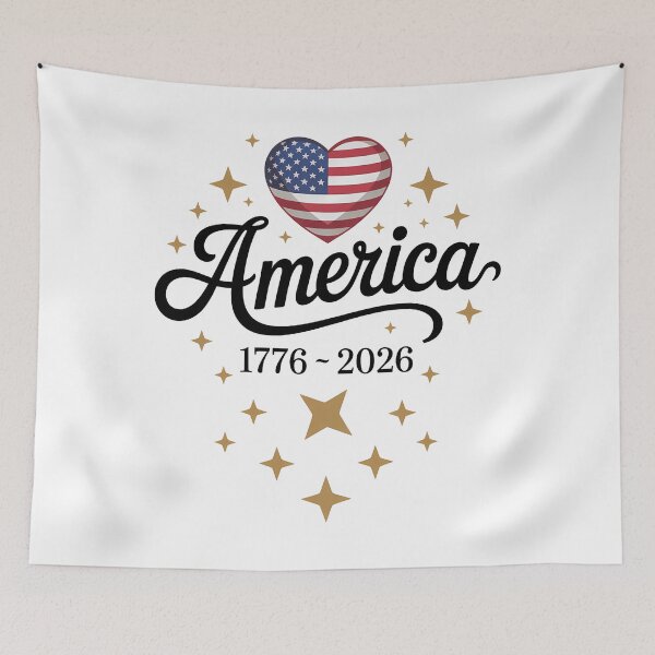 Item preview, Flag Heart 1776 2026 July 4th 250th Birthday designed and sold by sailorjessiArt.