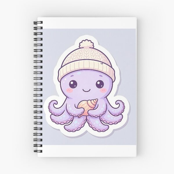 Item preview, Cute Octopus in Beanie Sticker Kawaii Sea Creature Art designed and sold by VoidmarkStudio.