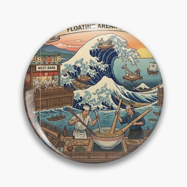 Item preview, Poster the great ramen off kanagawa designed and sold by merlinesalibel.