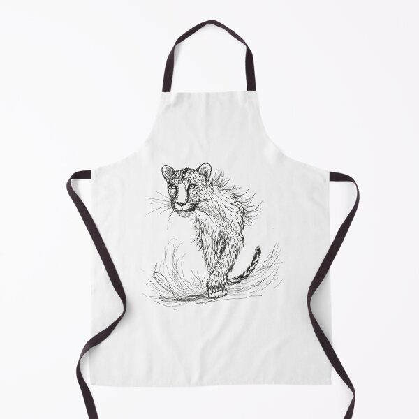 Item preview, Stylized Pencil Tiger Sketch Fierce Wild Cat Art designed and sold by DesignByNoir.