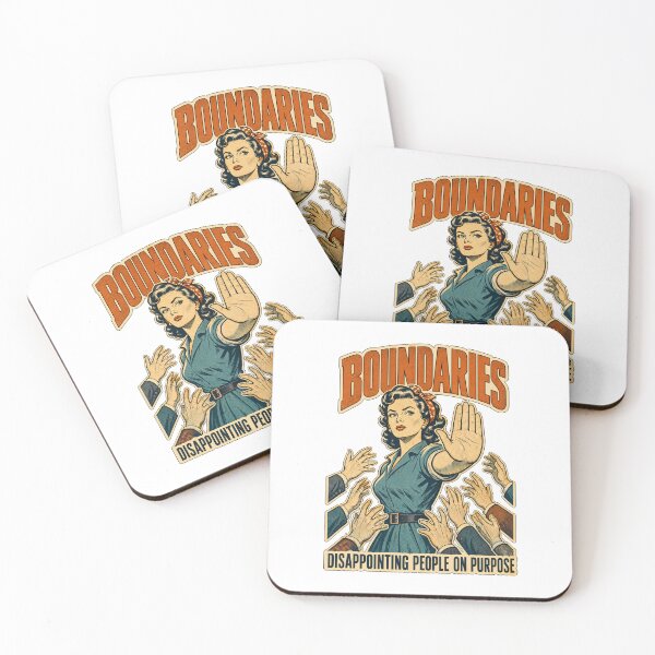Item preview, Boundaries Funny Sarcastic Vintage Retro Humor designed and sold by journeyengine.