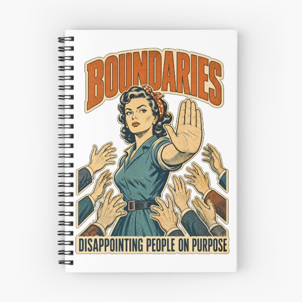 Item preview, Boundaries Funny Sarcastic Vintage Retro Humor designed and sold by journeyengine.