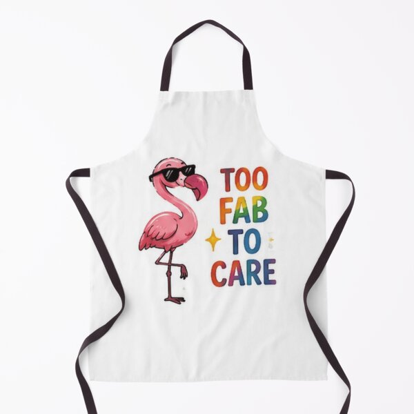 Item preview, Too Fab to Care Funny Flamingo Pride designed and sold by Pixanova.