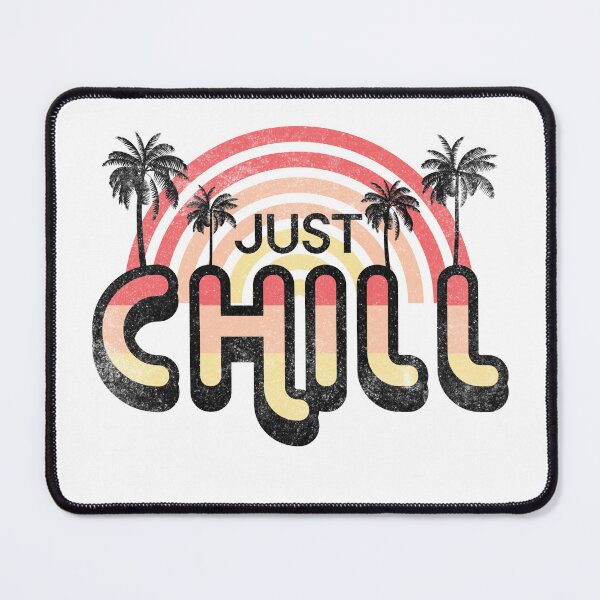 Item preview, Just Chill Retro Vintage Beach Sunset Palm Trees designed and sold by The secret storage room.