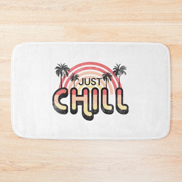 Item preview, Just Chill Retro Vintage Beach Sunset Palm Trees designed and sold by The secret storage room.
