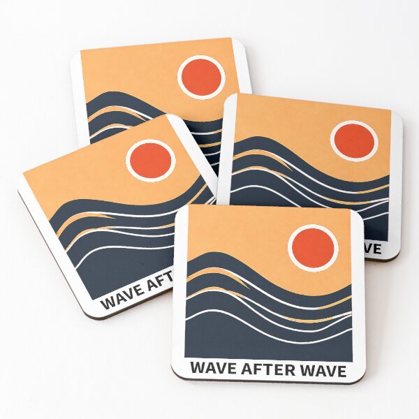 Item preview, Wave After Wave Minimalist Sunset designed and sold by arildesigns.