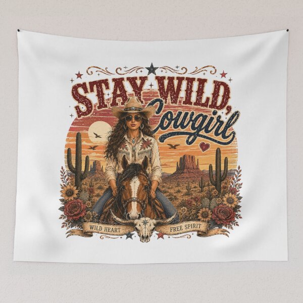 Item preview, Stay Wild, Cowgirl - V1 designed and sold by Side Quest Co..