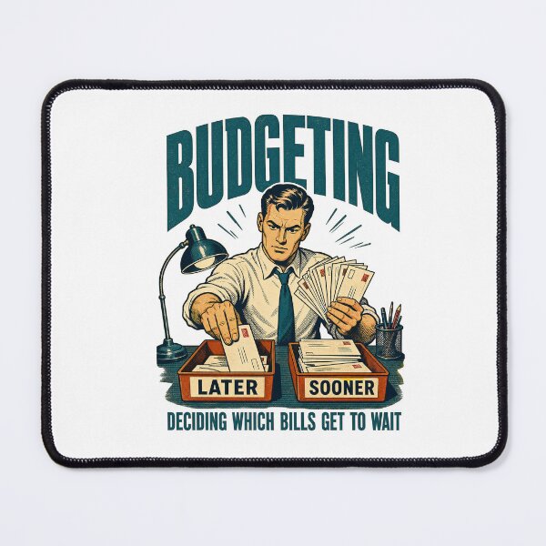 Item preview, Budgeting Funny Sarcastic Vintage Money Humor designed and sold by journeyengine.
