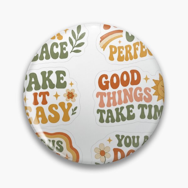 Item preview, Retro Motivational Quote Sticker Pack designed and sold by NoorNestCo.