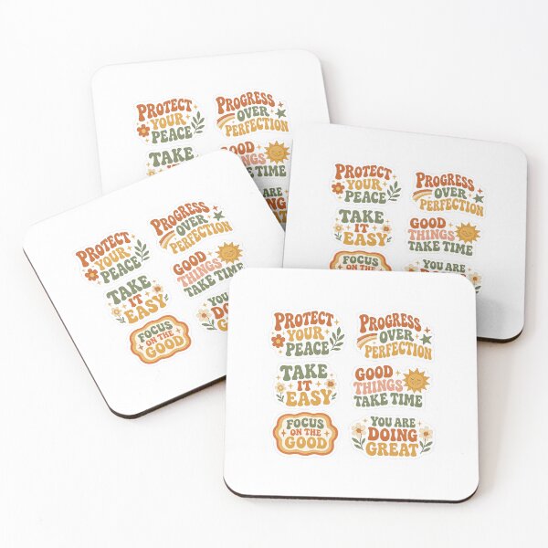 Item preview, Retro Motivational Quote Sticker Pack designed and sold by NoorNestCo.