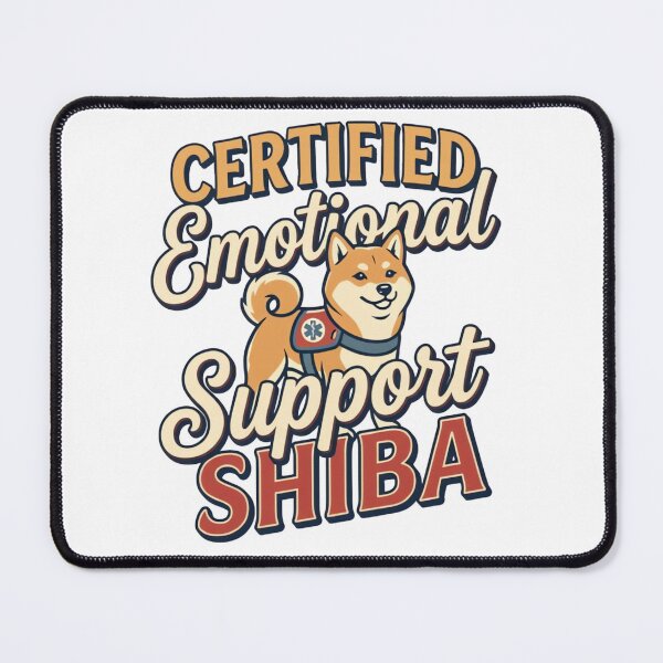 Item preview, Certified Emotional Support Shiba Vintage Retro Shiba Inu Funny Dog Design designed and sold by urbinet.